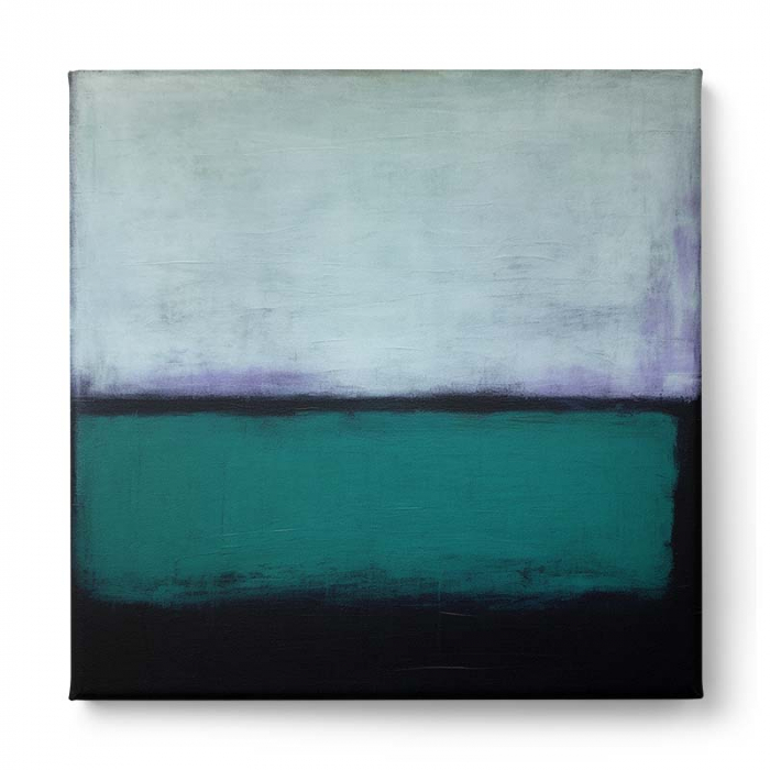 Tablou canvas abstract modern albastru și negru [2]