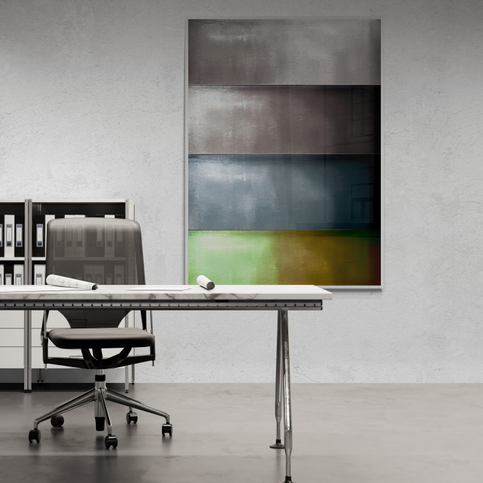 Tablou canvas abstract gri – decor modern pentru birou elegant [1]