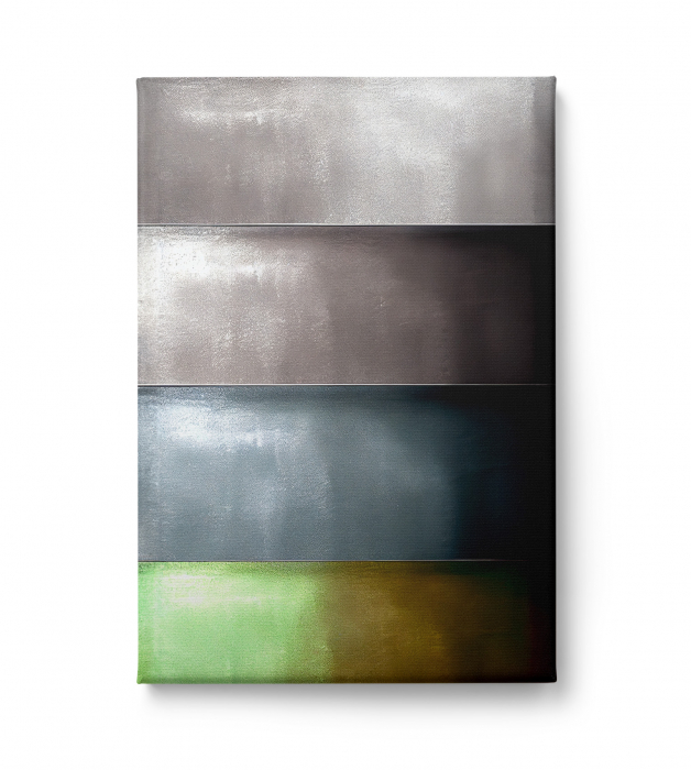 Tablou canvas abstract gri – decor modern pentru birou elegant [2]