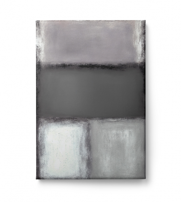Tablou canvas abstract minimalist gri și alb – ideal pentru birou sau living modern – Intaglio [2]