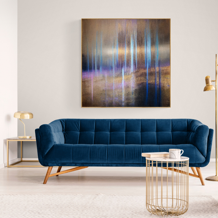 Tablou canvas abstract maro – decor cald și elegant pentru living și hol [3]