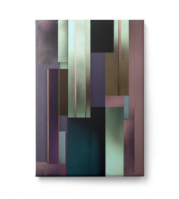 Tablou canvas abstract mov – decor elegant pentru living sau birou modern [2]