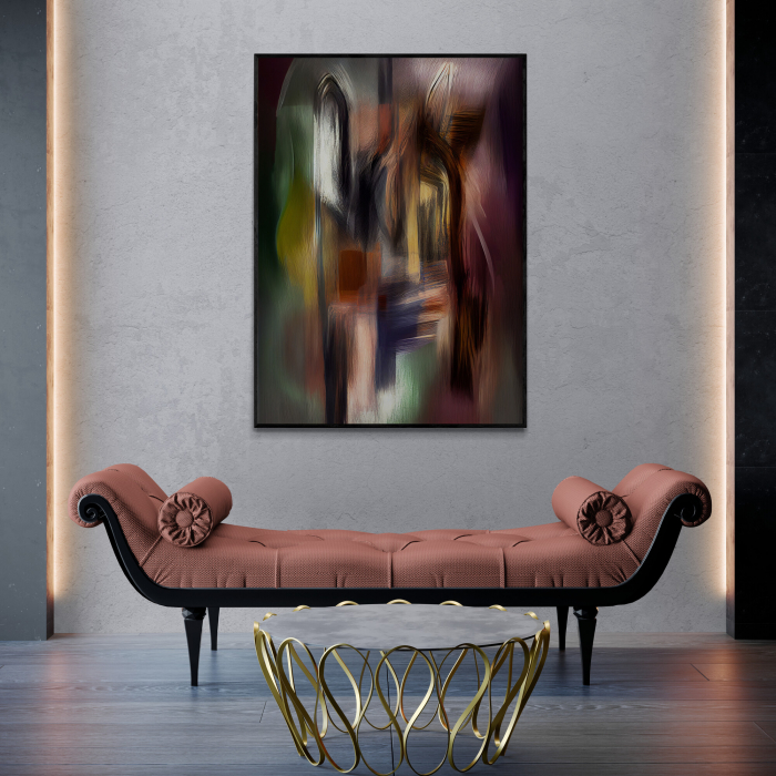 Tablou canvas, abstract, modern, multicolor, pentru living, hol [1]