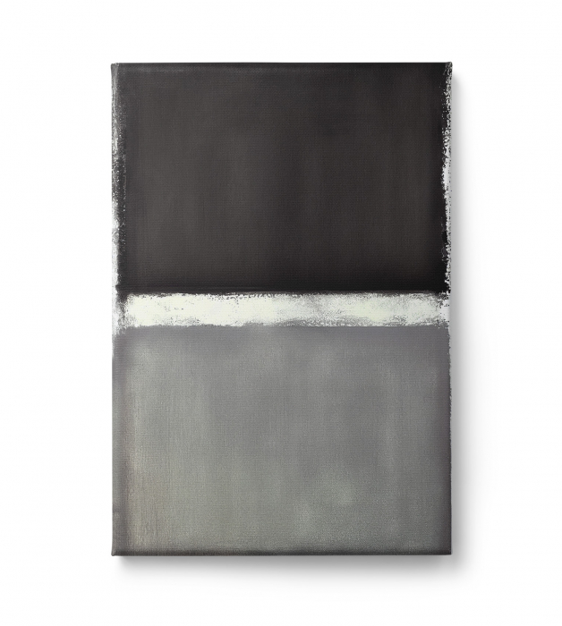 Tablou canvas abstract alb-negru-gri – design minimalist pentru dormitor sau birou [2]