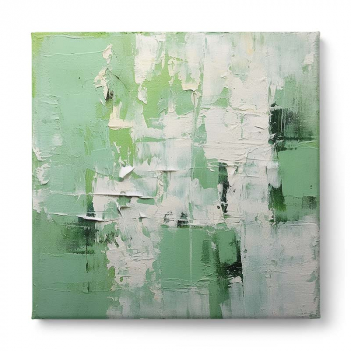 tablouri-abstracte-verde-deschis-alb-proaspat-luminos [2]