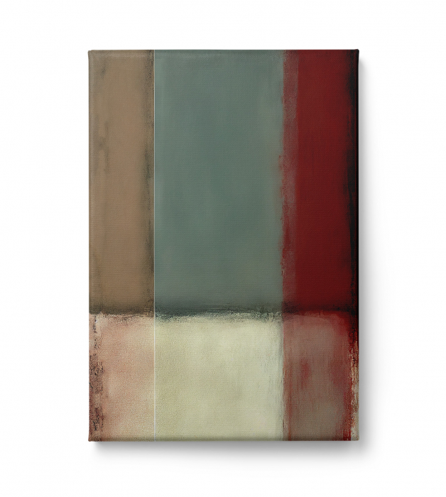 Tablou canvas abstract minimalist cu nuanțe pământii – pentru dormitor sau birou – Intaglio [2]