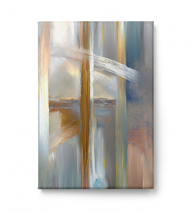 Tablou canvas, abstract, modern, nuante deschise, pentru living, [2]