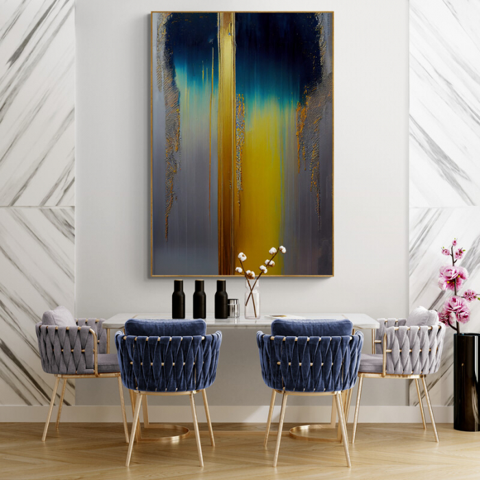 Tablou canvas abstract colorat și elegant – decor modern pentru bucătărie contemporană [1]