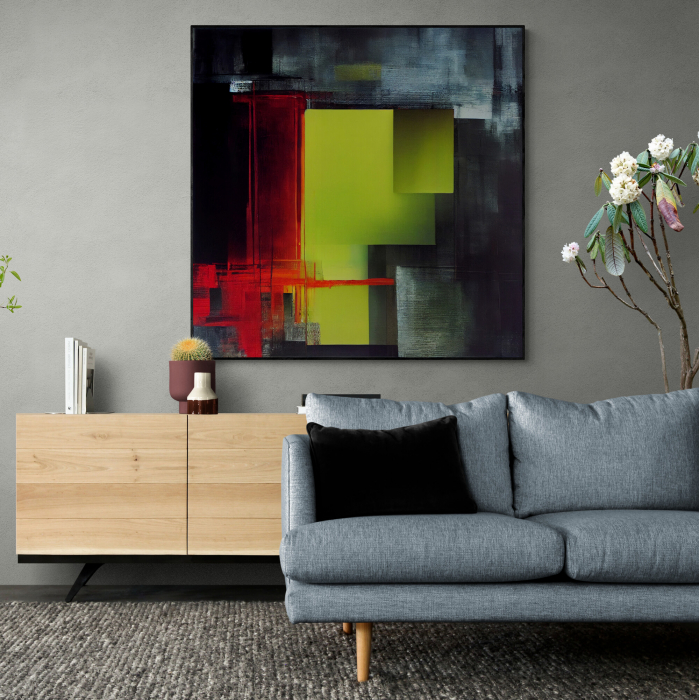 Tablou canvas, abstract, modern, nuante intense, multicolor pentru camera copii [1]