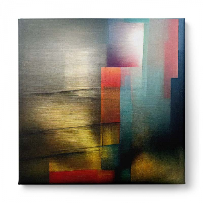 Tablou canvas, abstract, modern, nuante intense, pentru bucatarie [2]