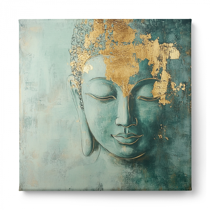 Tablou Canvas Buddha Turcuaz [2]