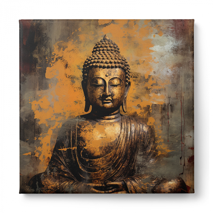 Tablou Canvas Buddha Auriu [2]