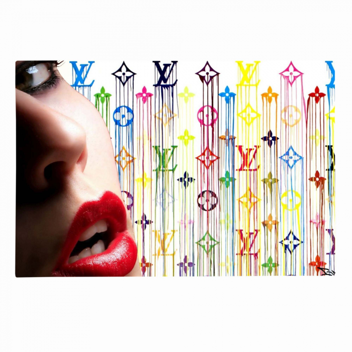 Tablou canvas, Buze, Louis Vuitton, elegant, sufragerie, 50 x 70 cm [2]