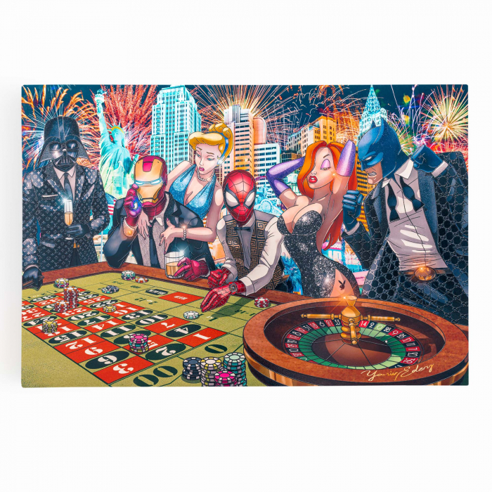 Tablou canvas, Casino, Poker, modern, sufragerie, 50 x 70 cm [2]
