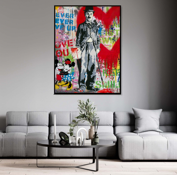 Tablou Canvas „Charlie Chaplin Pop-Art [1]