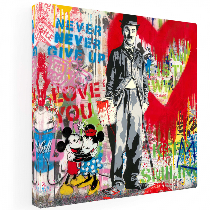 Tablou Canvas „Charlie Chaplin Pop-Art [2]