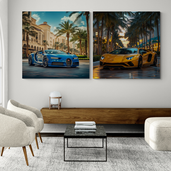 Tablou canvas reprezentând super Masini moderne [1]