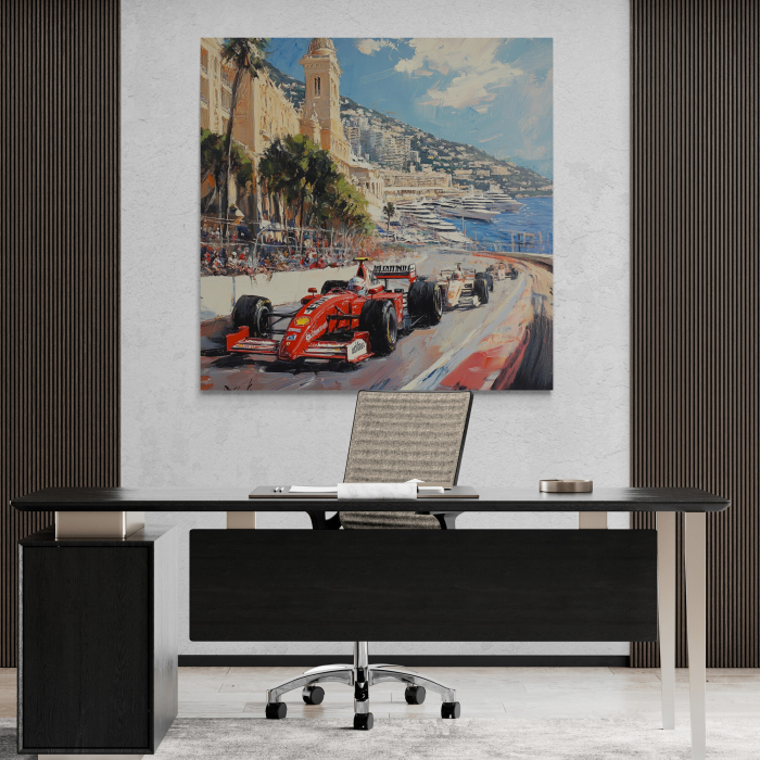 Tablou canvas pictural cu o scenă de Formula 1 [1]