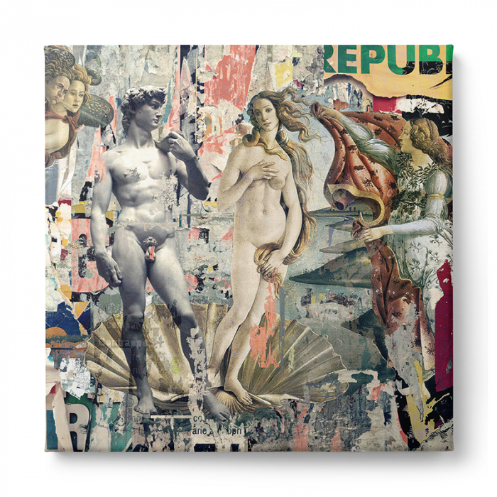 Tablou Canvas Colaj Artistic – David, Venus [3]