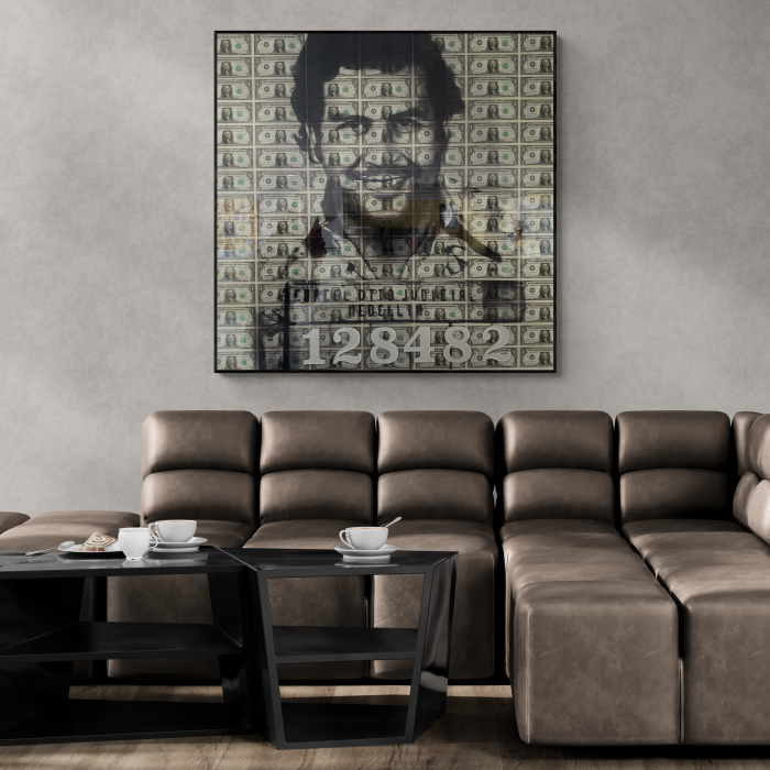 Tablou Canvas portretul pixelat al lui Pablo Escobar [1]