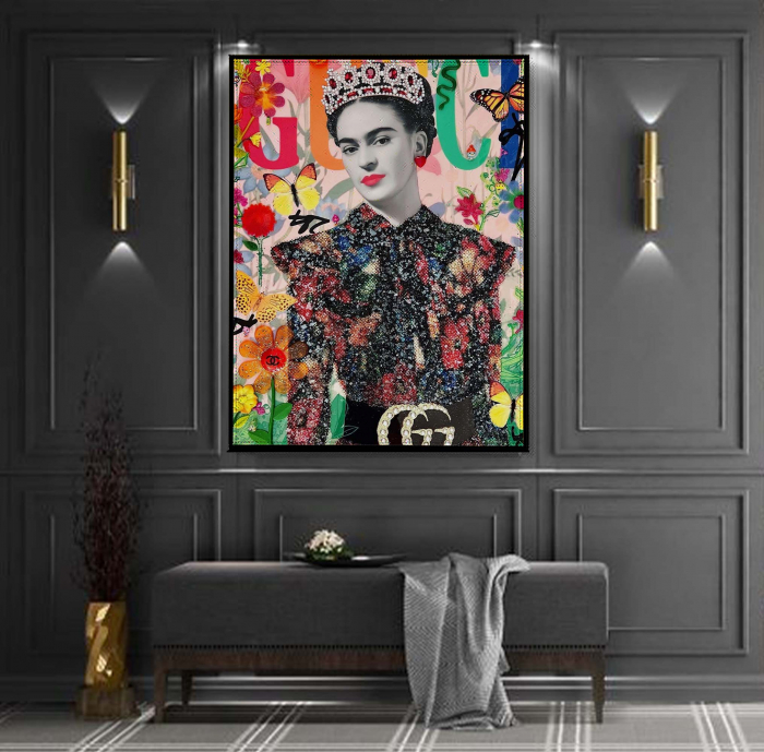 Tablou canvas, Frida Kahlo, Gucci, elegant, sufragerie, 50 x 70 cm [1]