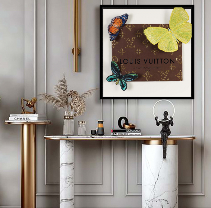 Tablou canvas, Gucci, Louis Vuitton, colorat, sufragerie, 50 x 70 cm [1]