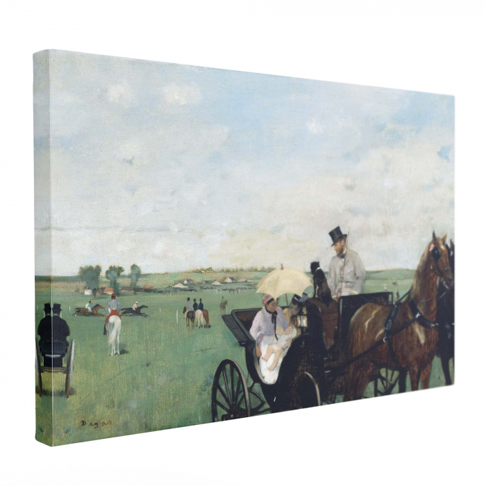Reproducere Edgar Degas "At the Races in the Countryside" pe canvas. [2]