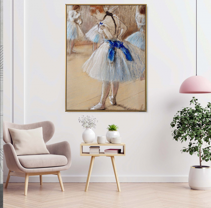 Reproducere canvas a balerinei de Edgar Degas, ideală pentru living. [1]
