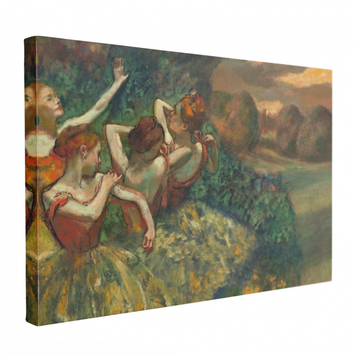 Tablou canvas cu „Four Dancers” de Edgar Degas, ideal pentru bucătărie. [2]
