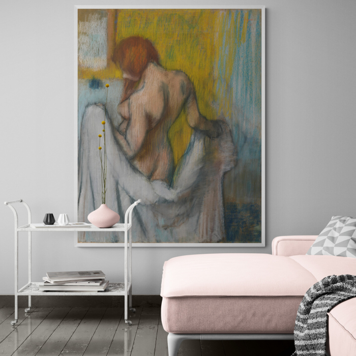 Tablou canvas modern nud „Woman with a Towel” de Edgar Degas [1]
