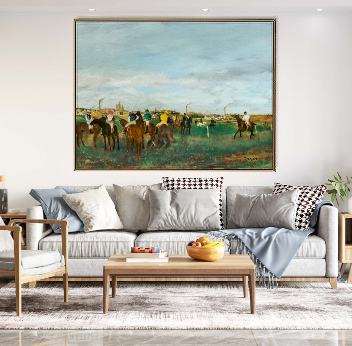 Reinterpretare modernă a The Races de Edgar Degas, print pe canvas. [1]