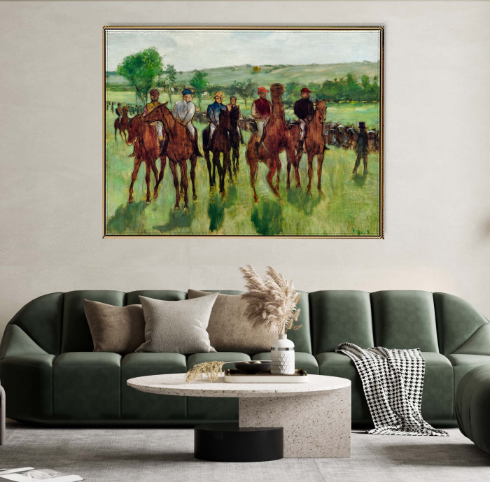 Tablou abstract modern „The Riders” de Edgar Degas pe canvas [1]