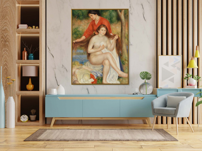 Tablou canvas abstract "Bather and Maid" de Renoir [1]