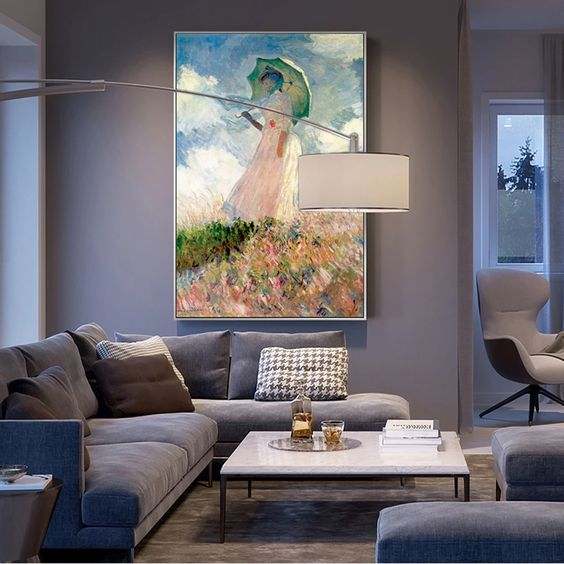Tablou modern Suzanne Hoschedé de Monet pe canvas premium [1]