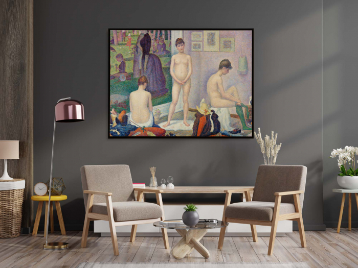 Tablou canvas abstract, model clasic de Georges Seurat [1]