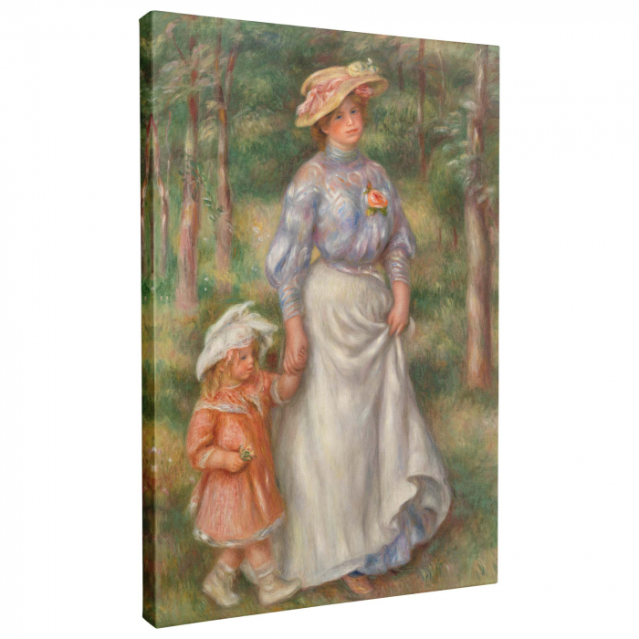 Tablou abstract modern inspirat de Pierre Renoir pentru living [2]