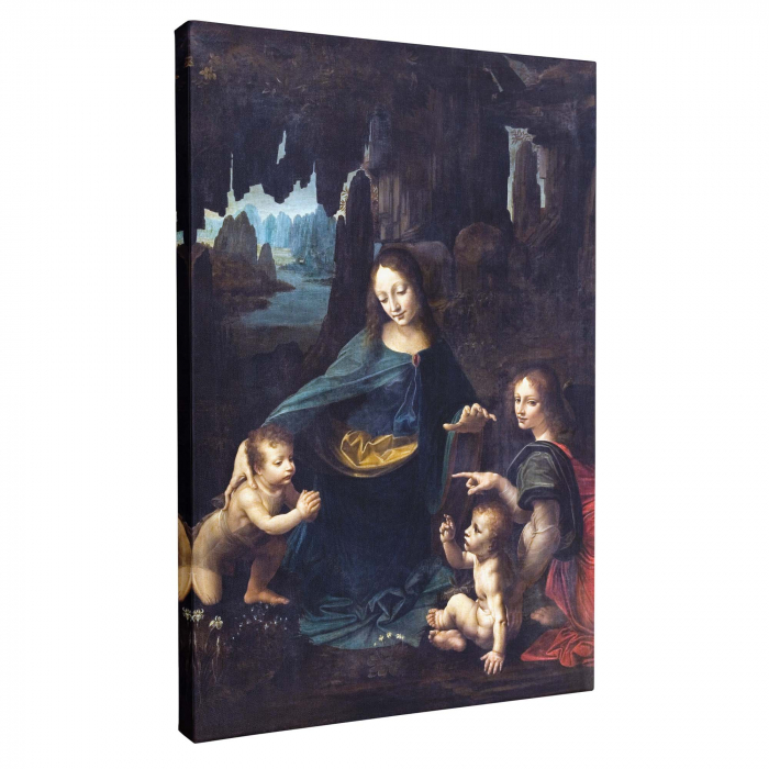 Reproducere canvas moderna "The Virgin of the Rocks" de Leonardo Da Vinci [3]