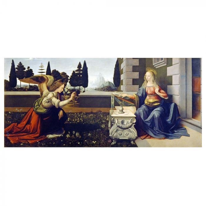 Reproducere modernă a tabloului The Annunciation pe canvas. [2]