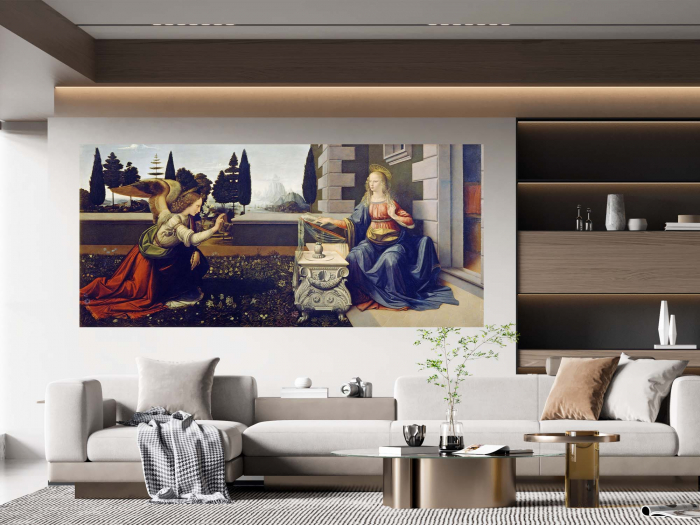 Reproducere modernă a tabloului The Annunciation pe canvas. [1]