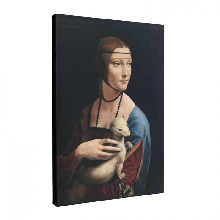 Reinterpretare modernă a Lady with an Ermine pe canvas [4]