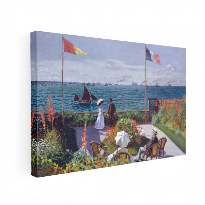 Reproducere canvas Monet - Garden at Sainte-Adresse pentru living [2]