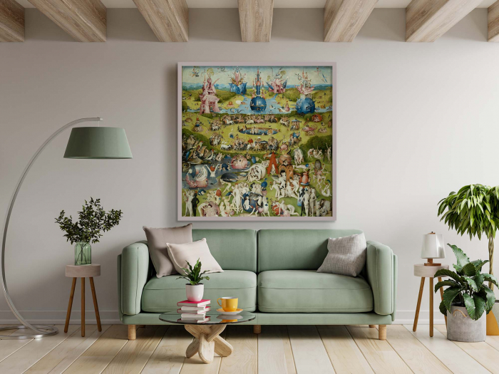 Print pe panza premium, reinterpretare moderna a operei The Garden of Earthly Delights. [2]