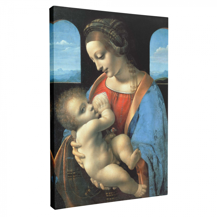 Tablou canvas modern, Madonna Litta, color, pentru living. [3]