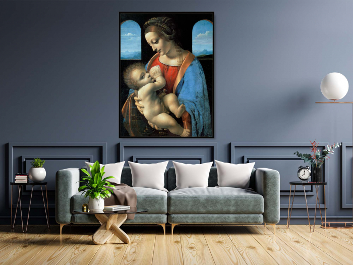 Tablou canvas modern, Madonna Litta, color, pentru living. [1]