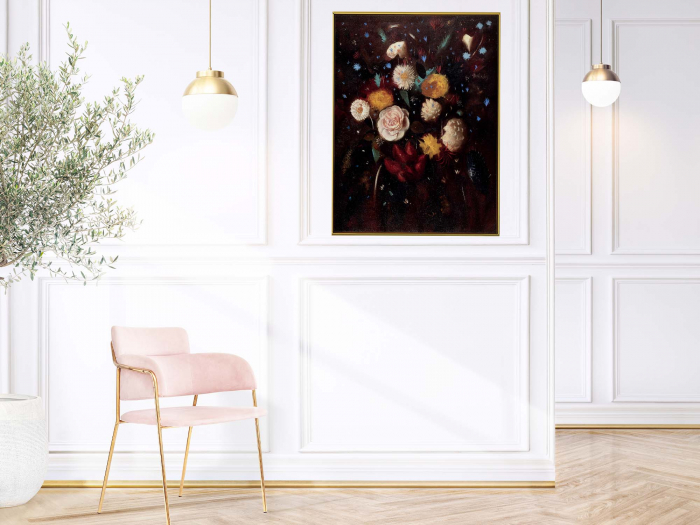 Tablou canvas abstract, floral în culori vibrante suitable for living rooms. [1]