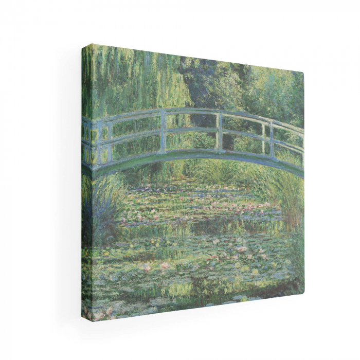 Reinterpretare modernă a tabloului "The Water-Lily Pond" de Monet pe canvas. [2]