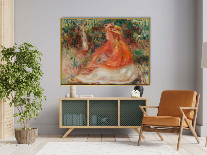Reproducere canvas Renoir - Seated Woman, print de calitate pe pânză premium. [1]