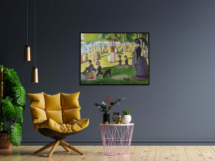 "Tablou modern abstract inspirat de Seurat pe canvas premium" [1]