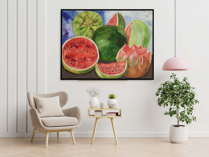 Tablou canvas modern inspirat de Frida Kahlo, Viva la vida [1]