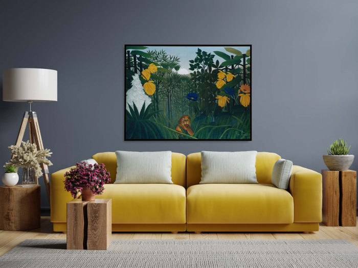 Reproducere canvas The Repast of the Lion de Henri Rousseau [1]